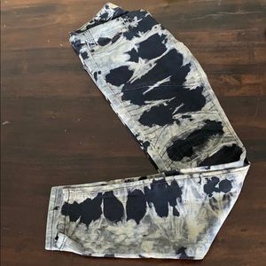 Tie Dye Moto Denim jeans